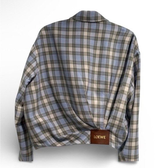 LOEWE Checked Draped Jacket — Like New | Authentic - Picture 7 of 13